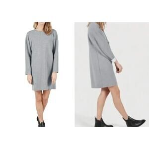 Everlane | Thick Scuba Knit Relaxed Fit Tunic Dress | Gray | Sz XS | NWOT